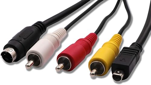 Cable de salida de TV de audio A/V AV VMC-15FS para videocámara Sony Handycam DCR-D/H/I/S HDR-C/H/S/T/U/X y más modelos