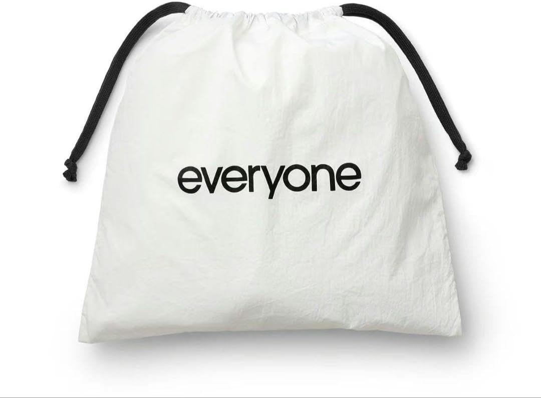 everyone(エブリワン) everyone nylon kinchaku pouch 白