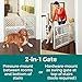 MYPET Universal Pet Gate: 26” - 42” Wide Dog Gate for Doorways with Pressure Fit or Swinging Door Hardware Mounting Types Included: 26