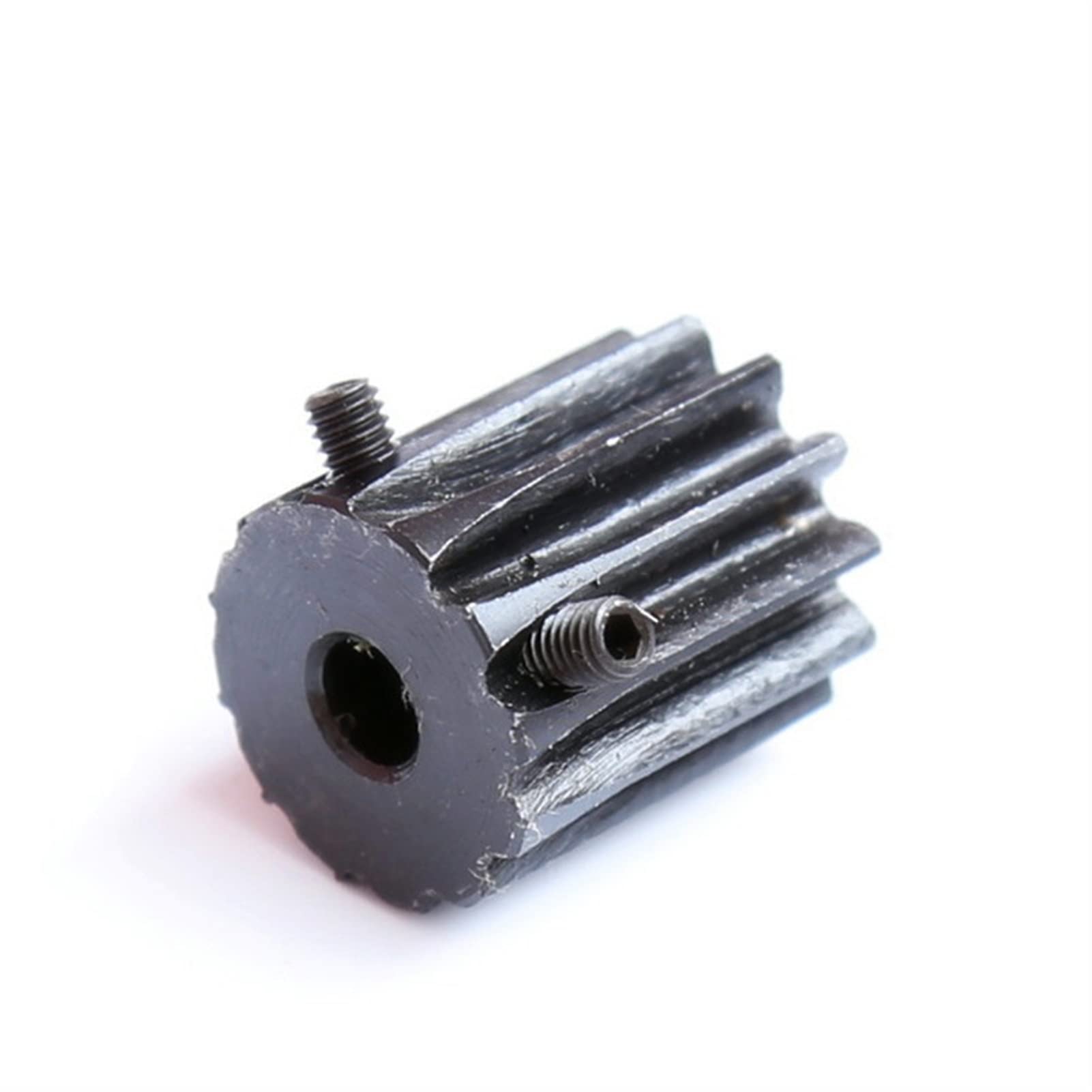 ELLANA Transmission Angle 1.5M 12T Spur Gear 5mm 6mm 6.35mm 8mm Bore Pinion Gear 1.5 Module 12 Teeth Low Carbon Steel Gear Driver Shaft (Color : 6.35mm bore, Size : 12 Teeth)