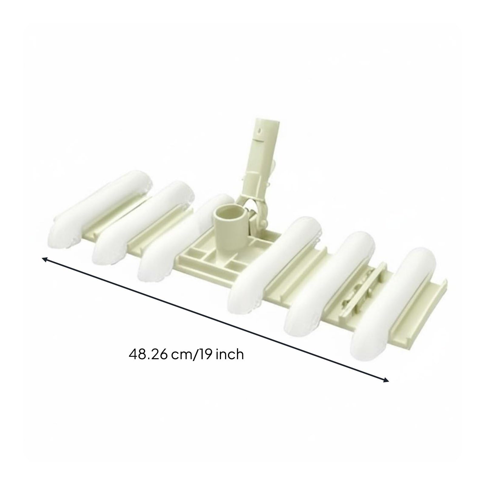 Colcolo Tête d'Aspirateur de Piscine Aspirateur Brosse Nettoyage Fond Large pour Couvrir Plus de Surface Matériau PA et, Tête D Aspirateur De Piscine Flexible De 19 Pouces