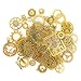 TAIYOU 40 Stück Antik Steampunk Anhänger Charms Metall Armbanduhr Zahnrad Charms Retro Zahnräder Schmuck für Handgemachte Accessoires DIY Dekorationen Anhänger Schmuck Machen - Golden