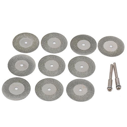 Digital Craft 10 pcs 30mm Diamond Grinding Wheel Slice with Two 3mm Shank Chucks for Die Grinder Rotary Tool New Rotary Bit Set (10 Bits) (B07C6L4J1C) Amazon Price History, Amazon Price Tracker