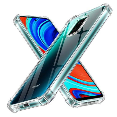 Olgary Hülle für Xiaomi Redmi Note 9 Pro/Note 9S4G Handyhülle Klare Stoßfeste Dünne Silikon Anti-Kratzer Transparent TPU Rückseite für Xiaomi Note 9 Pro/Note 9S4G 6.67(Durchsichtig)