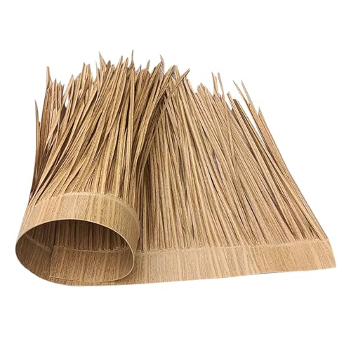 NIANTONG Strohdach Stroh Künstliches Strohdach PE Materialr Grasdach Strohfliesen Lebensdauer Bis zu 15 Jahre für Garten Patio Dekoration Im Freie (0.5x10m)