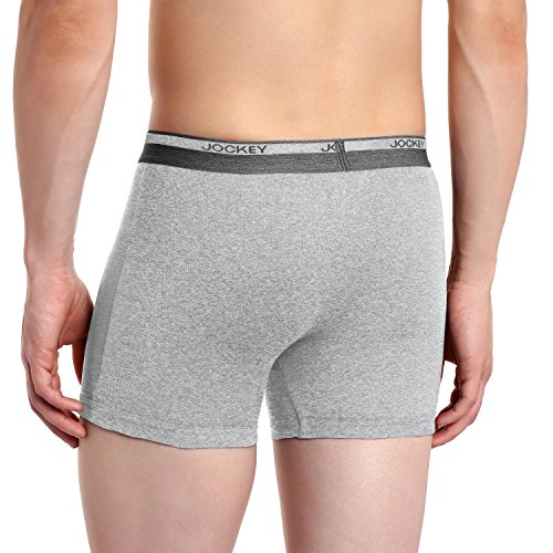 Image of Jockey 8009 Men's Super Combed Cotton Rib Solid Boxer Brief with Ultrasoft Waistband (Pack of 2)