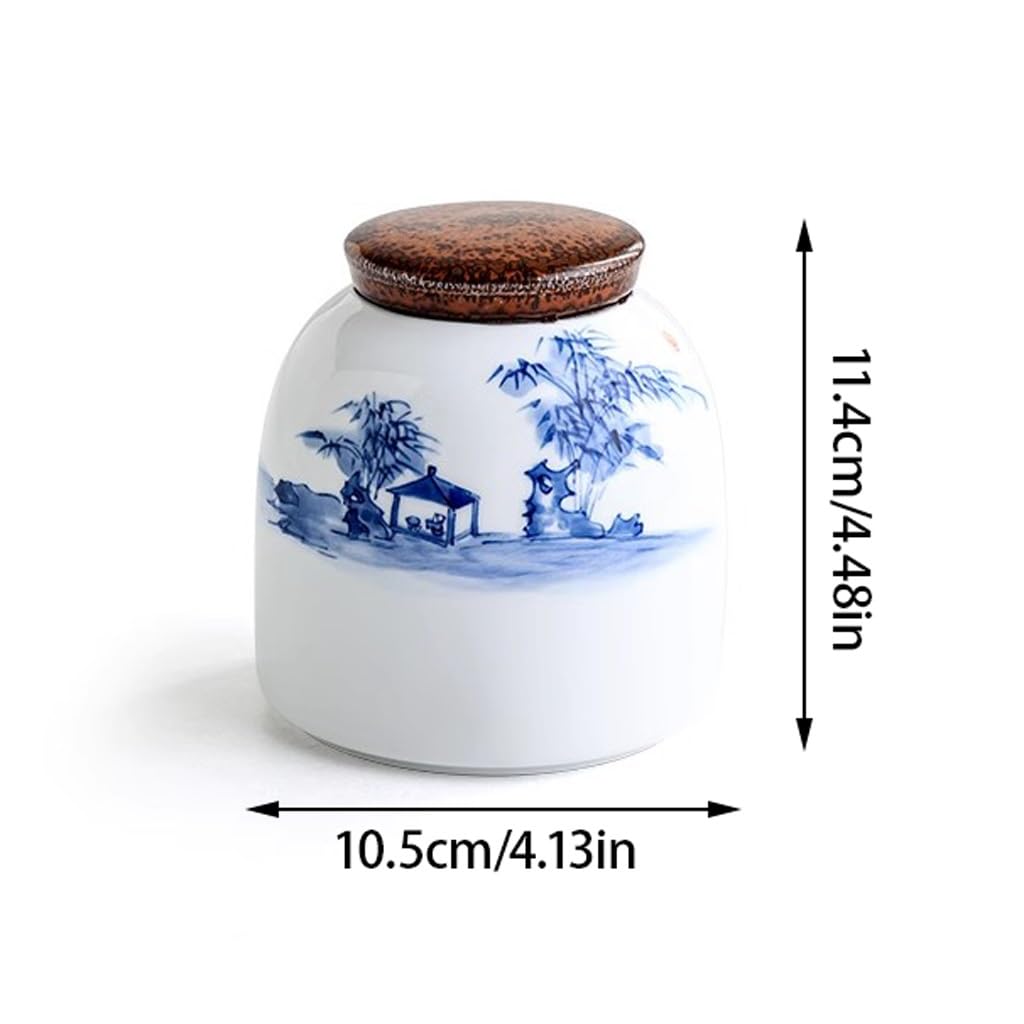 TEESONG Słoiki na herbatę kreatywne ceramiczne puszki do herbaty domowe pu'er luźna herbata czarna herbata przechowywanie puszki na herbatę zamknięte słoiki pojemniki do przechowywania herbaty z