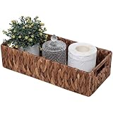 HTAYUXWO Wicker Storage Basket Bathroom Toilet Tank Toilet Paper Baskets,Toilet Paper Holders for Storage with Built-in Handles,Storage Baskets for Organizing Pantry Bathroom