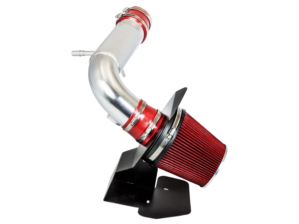 RTUNES RACING - RED - COLD AIR INTAKE w/HEAT SHIELD KIT Compatible For 11-19 Ford EXPLORER 3.5L