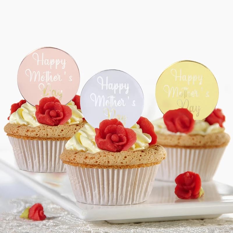 Amazon.com: mdgfge 20 Pcs Happy Mother's Day Cupcake Topper Mom