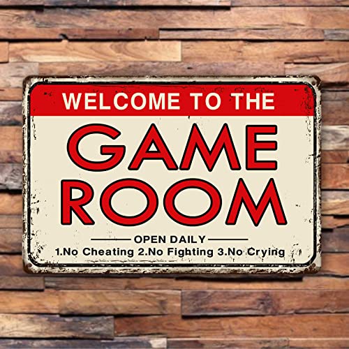 Cweidp Video Game Room Accessories And Decor Retro Arcade Tin Signs Billiard Theater Powder Room Wall Decor Home Gaming Art Poster Gamer Decorations 8×12 Inch #TOP3