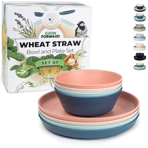 Grow Forward 8-Piece Wheat Straw Set