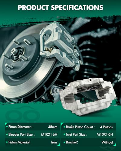 Image of SCITOO Front Right Brake Caliper Without Bracket 19766 Compatible For Jaguar For Vanden Plas 1982-1987,For Jaguar For XJ12 1974-1979 1981-1992,For Jaguar For XJ6 1974-1987,For Jaguar For XJS 1976-1996