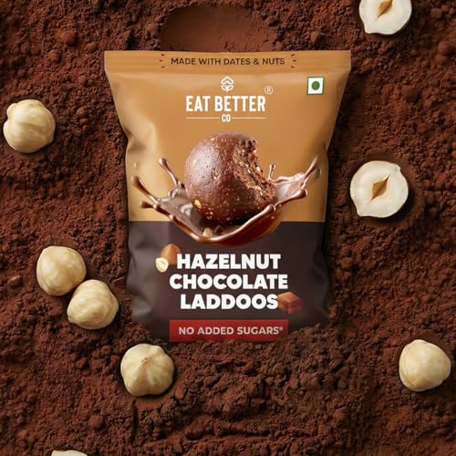 Image of Hazelnut-Chocolate Sugar-Free Laddu by Eat Better Co - 20gm