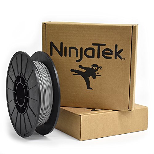 NinjaTek 3DCH14117505 NinjaTek Cheetah TPU Filament, 1.75mm, TPE.5kg, Steel (Gray) (Pack of 1)