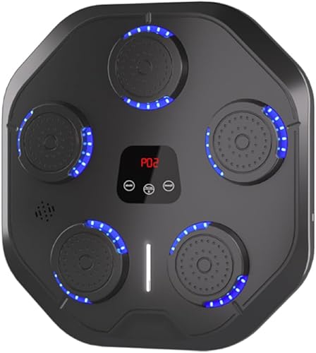 Miniatura 1 de Máquina de boxeo musical con guantes de boxeo Bluetooth montada en la pared, ejercicio de boxeo adecuado para adultos y niños, hogar, oficina y uso