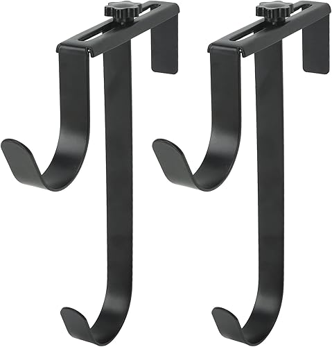 Fdit 2 ganchos ajustables para postes de piscina, ganchos de metal de hierro para poste de piscina, accesorios de piscina para postes de piscina,