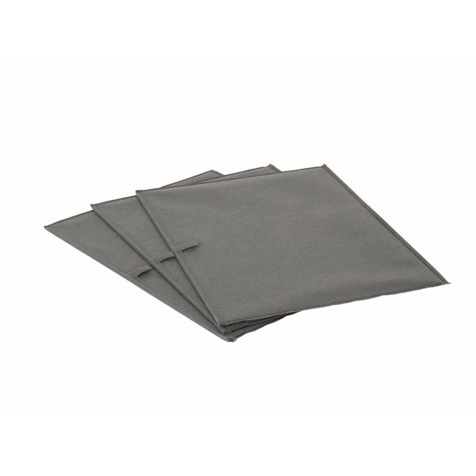 Armario plegable para camping con 3 compartimentos, 30 x 40 x 75 cm, color gris