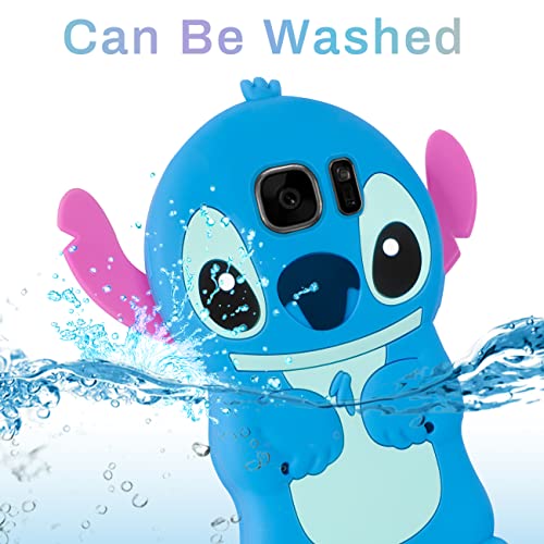 Besoar Stitch Case Designed For Samsung Galaxy S6 Cute Cartoon Fun Funny Kawaii 3D Animal Character Cases Cool Unique Fashion Silicone Cover For Boys Girls Kids Teens Women For Samsung Galaxy S6 #TOP3