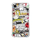 WidofvSpky Fashion Pop-Art Collage Case for iPhone XR, Colorful Cool Stickers Case Compatible with i