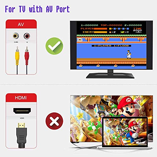 Classic Retro Game Console with 2 Controllers for NES Style, Mini Video Game Consoles with 620 Games (AV Output)