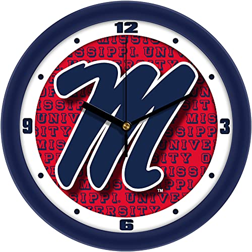 SunTime Mississippi Rebels - Ole Miss - Dimension Wall Clock