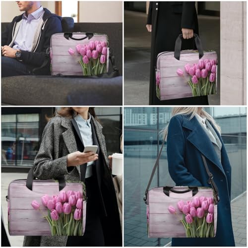 Maletín para laptop 15.6-16" Violeta resistente al agua miniatura 2
