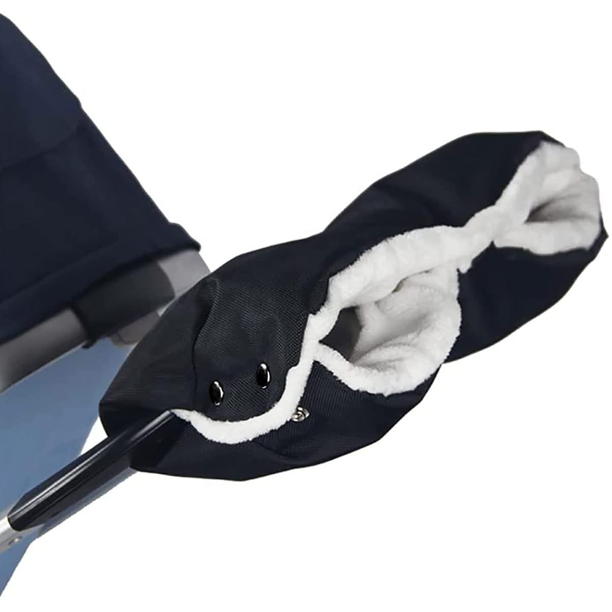 Gant Poussette Protège-Mains, Doux Chaud Coupe-Vent et Imperméable Gant, Antigel Gants, Manchon avec Intérieur en Polaire, pour La Plupart des Poussette Landau, Noir