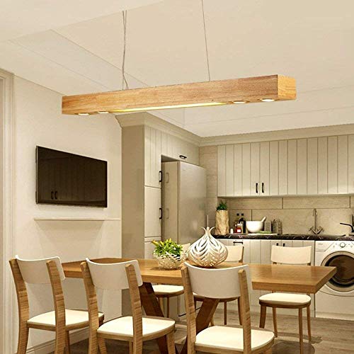 Lustre en bois pour bureau et étude favorisant la concentration avec source LED - 7