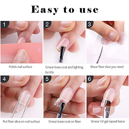 Nagels Glasvezel Accessoires Voor Nagelvezelverlenging Multifunctioneel Nagelvezelmembraan Glasvezel… - Afbeelding 7
