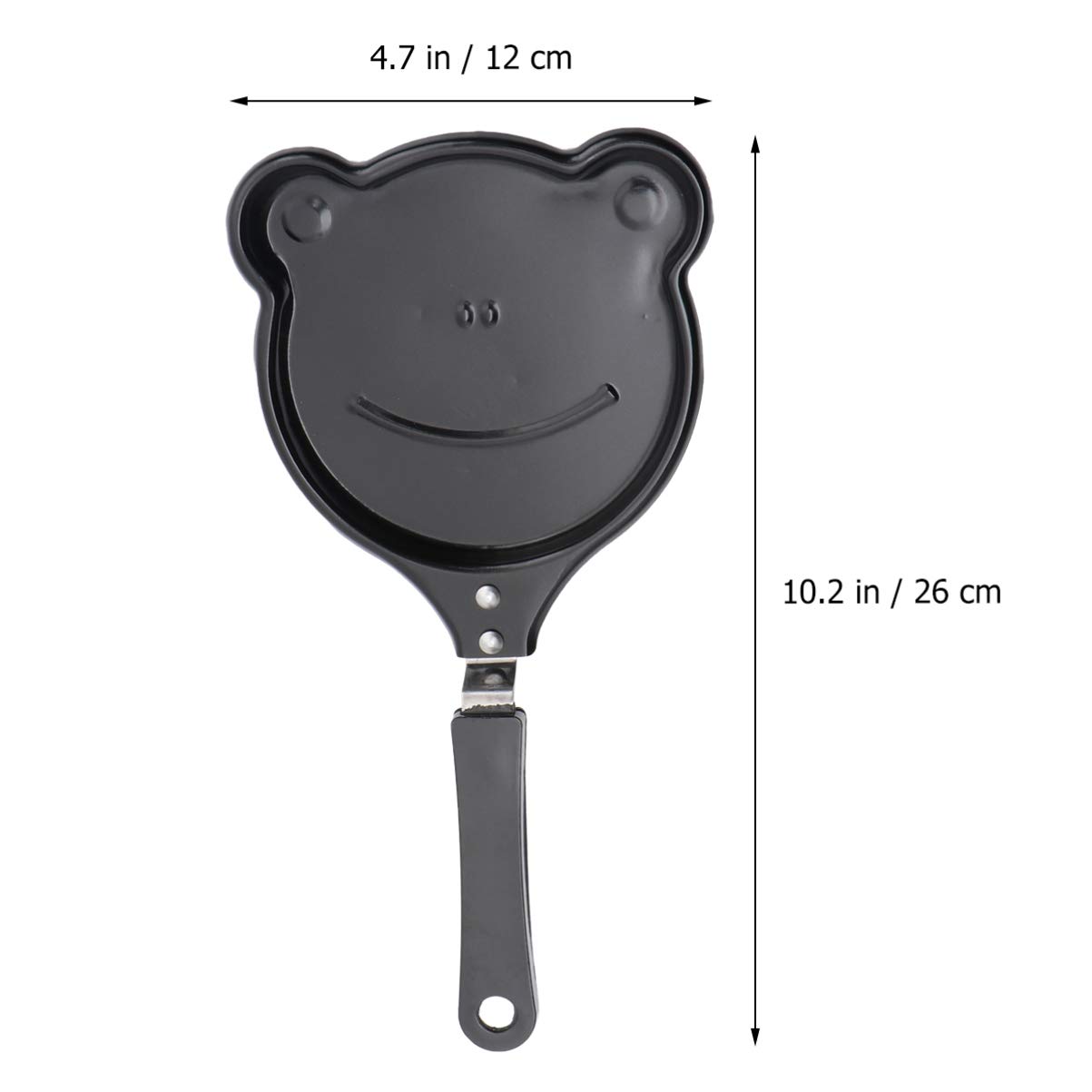Kichvoe 2 Pcs Egg Frying Pan with Flower Frog Shaped Mini Omelette Pan Pancake Maker Breakfast Maker Cute Nonstick Cooking Cookware
