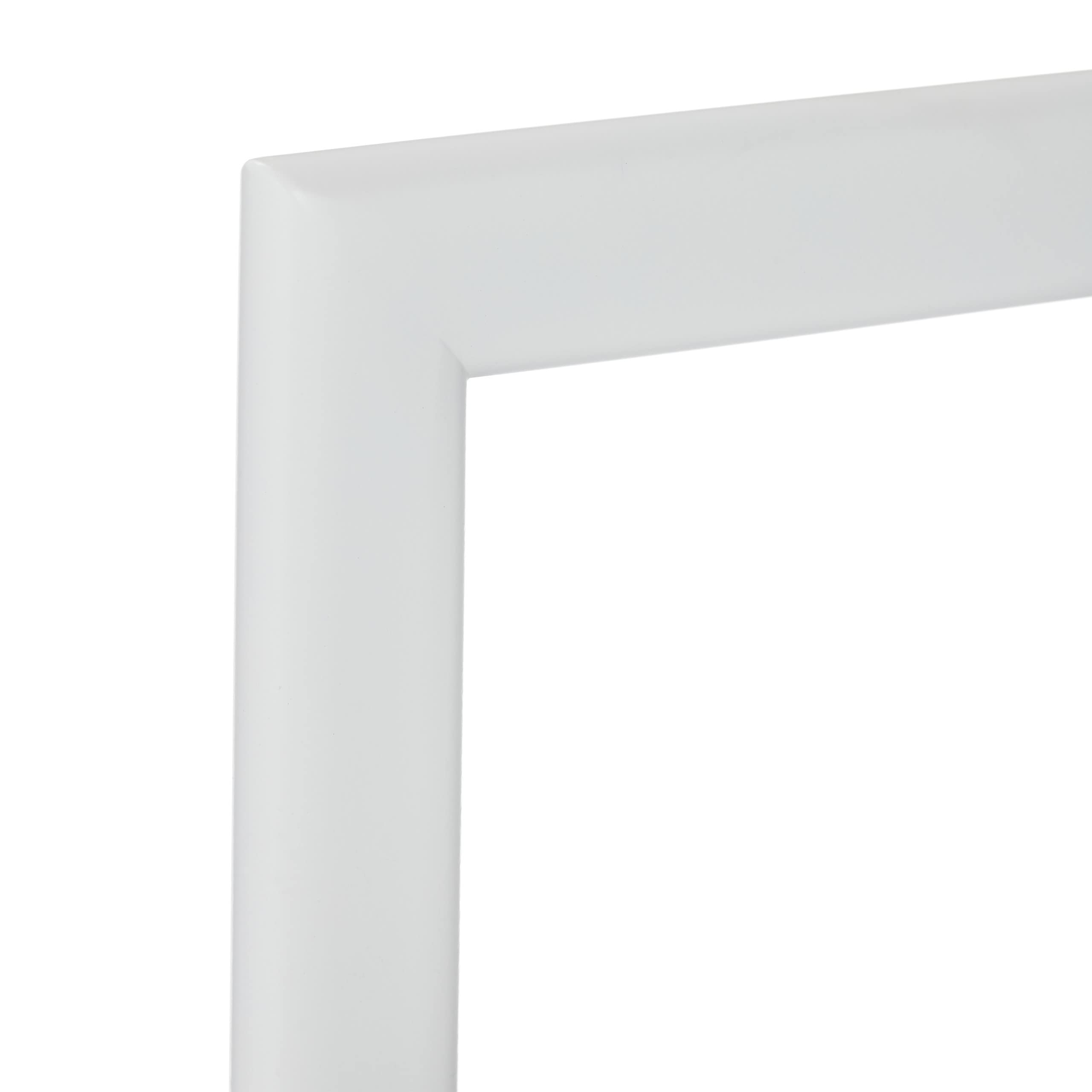 Relaxdays Porte-Serviettes Non Fixe, 2 Barres, Acier, H x L x P : env. 81 x 48 x 20 cm, pour Salle de Bain, Blanc