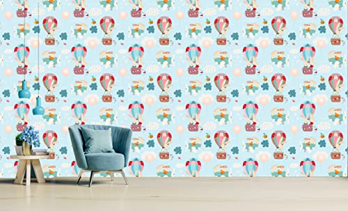 Image of CABANA HOMES (45cm x 125cm, 20 Rolls (120 sq. ft) Wallpaper for Kids Room Self Adhesive,Wall Stickers,Baby Room,Wardrobe,Furniture
