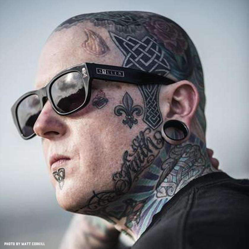 Sullen X Black Flys Next Chapter Tattoo Lifestyle Sunglasses Gloss Black3