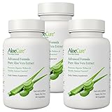 AloeCure Organic Aloe Vera Capsules, 130,000mg Inner Aloe Leaf Equivelant per Serving, Support Gut Health & Digestive Comfort, Stomach Acid Buffer, Natural Immune Supplement, Aloin Free, 30 Capsules