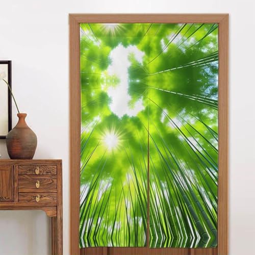 Cortinas opacas Decora con aislamiento térmico y diseño de bambú japonés 5