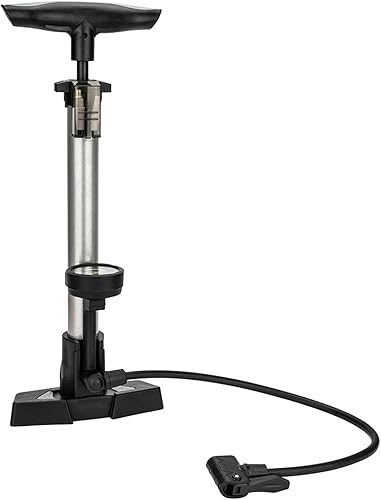 Miniatura 8 de Bombas de piso para bicicletas con medidor manual de aire 160PSI infladores de neumáticos para bicicleta de carretera Pelotas deportivas de peso