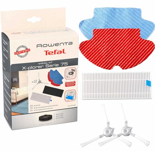 Kit Chiffons et Filtre HEPA Rowenta ZR762000 – Pour Aspirateur Robot X-Plorer 75 RR76 - vue 3