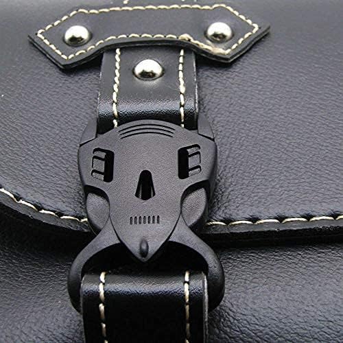 Miniatura 3 de MACHSWON Bolsa de sillín de motocicleta, alforja impermeable para motocicleta, bolsa de herramientas de cuero PU perfecta para viajes, 10.8x4.1x7.5