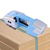 Electric Strapping Machine,110V 450W Portable Handheld Banding Tool Automatic Strapping Tools w/ 3000mAh Battery,Powered Cable Tie Machines for Packaging Box Pallet PP/PET