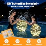 4 Pack Floating Pool Lights Solar Powered,14inch Pool Light,8 Light Modes - Image 2