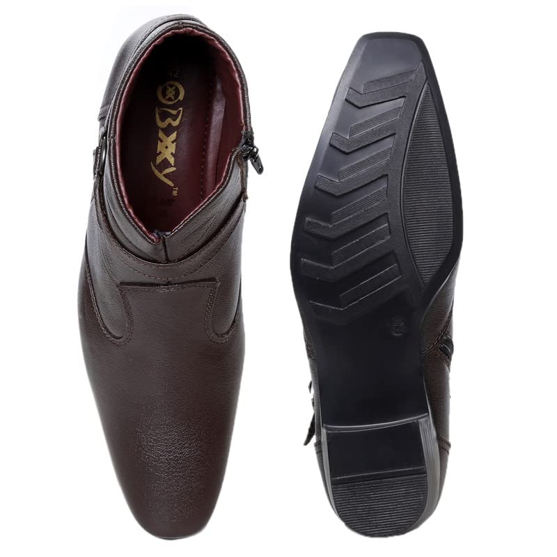 Buy Floarkart Men's Faux Leather Height Increasing Boots Formal