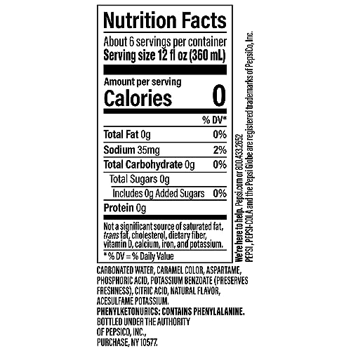 Image of Diet Pepsi, Caffeine Free, 2 Liter Bottle