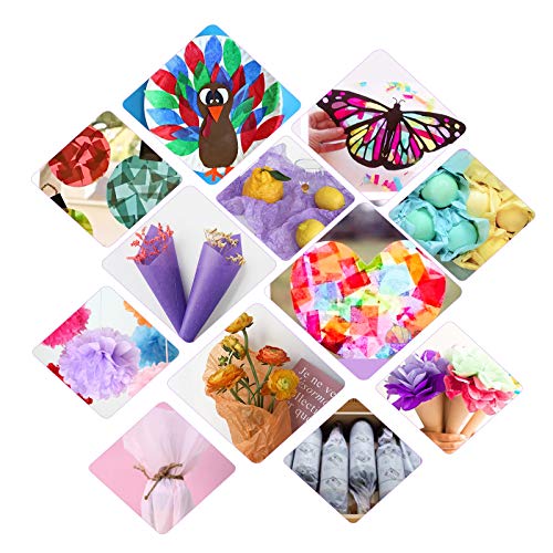 image for AK1980 200 Sheets 20 Multicolor Tissue Paper Bulk Gift Wrapping Tissue