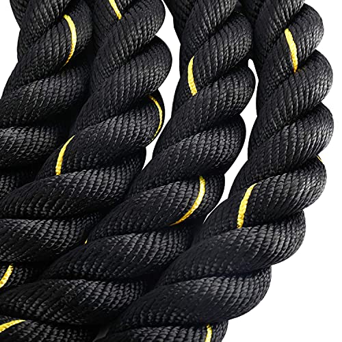 Corda de batalha de 3,8 cm de diâmetro 9 m de comprimento corda de treino de batalha pesada