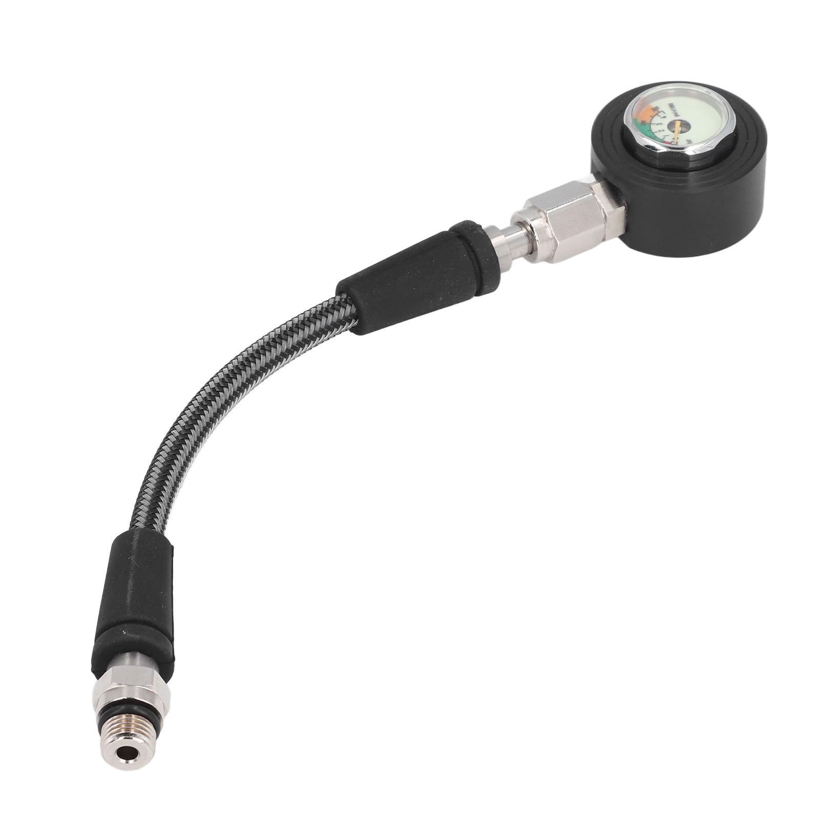 Manomètre de Plongée Sous-marine, Manomètre de Plongée Submersible Lumineux Professionnel, avec Tuyau Haute Pression, pour Régulateur BCD, Plongée Sous-marine (15 cm)