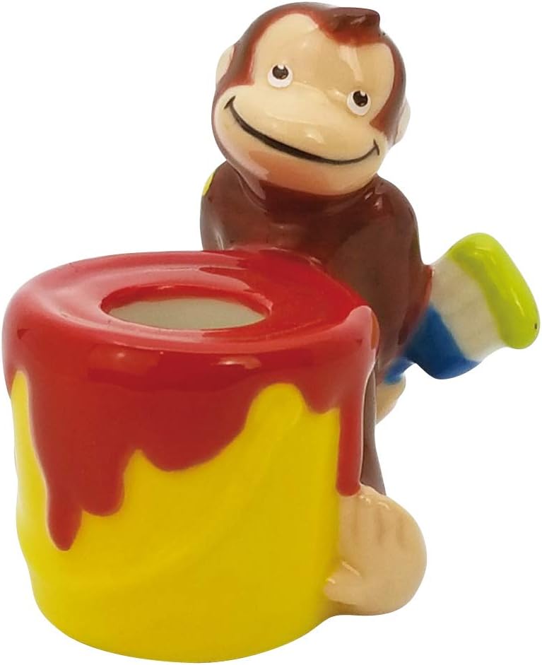 Curious George SAN3345 Toothbrush Stand, Paint