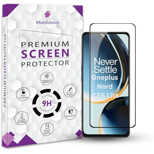 Image of Premium Tempered Glass Screen Protector Guard For Oneplus Nord CE6 Lite 5G (6.72 Inch, Pack of 1) | Edge to Edge Coverage With Easy to installation kit