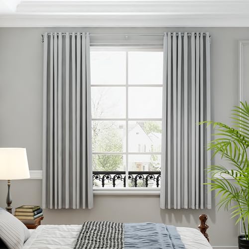 Image of ENJOYBASICS 66-120 inch Wrap Around Curtain Rod, Quick Curtain Change, Silver