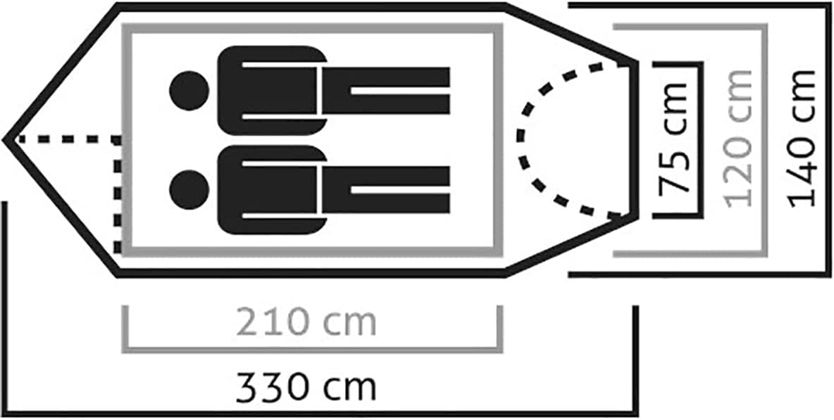 Salewa Sierra Leone II Unisex Curtain